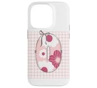 Parche para Mujer, diseño de Letra O, Color Rosa Carcasa para iPhone 14 Pro