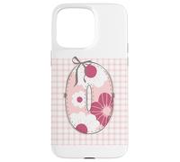 Parche para Mujer, diseño de Letra O, Color Rosa Carcasa para iPhone 15 Pro MAX