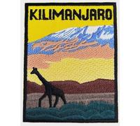 Parche para planchar o coser del Monte Kilimanjaro Uhuru Peak de Tanzania (3.5 pulgadas), emblema de viaje, emblema de viaje