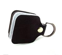 Parche para secadora de pesca con mosca, funda de cuero y algodón, reutilizable, limpiador de moscas en seco, almohadilla de frotamiento, almohadilla de absorción de agua, accesorio de bolsillo para