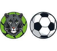 Parche para útiles escolares Schneiders Pantera / Balón de fútbol