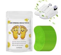 Parche para zapatos, paquete de 20 unidades, material adhesivo fino, eliminador de olores de larga duración para zapatillas y botas, parche refrescante absorbente del sudor para la familia, higiene