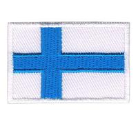 Parche pequeño para planchar o coser con la bandera de Finlandia, para planchar o coser, para ropa, bordado, parche de Finlandia, tamaño 4,5 x 3,0 cm