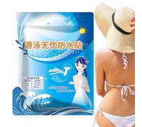 Parche privado resistente al agua, almohadillas de natación para niñas, pegatinas higiénicas adhesivas, protección al agua cómoda para niños, estudiantes, principiantes, uso en la piscina, 6,3 x 16,54