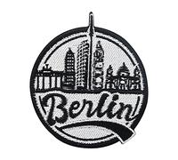 Parche redondo de Berlín para planchar, diseño de oso berlinés Finally Home