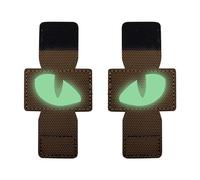 Parche Reflectante De ojoo De Gato - Parche De Visibilidad De ojoo De Gato Multiusos | Calcomanía Reflectante De ojoo De Gato De Alta Visibilidad Con Cierres De Gancho Para Sombreros, Ropa, Chaquetas
