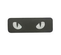 Parche reflectante de ojos gato táctico moral militar que brilla en la oscuridad parches bordados insignias combate apliques cierres respaldo hombro para sombrero