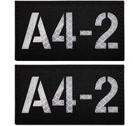 Parche reflectante infrarrojo con señal de llamada, personalizable A4-2 equipo, emblema personalizado táctico militar táctico moral parches