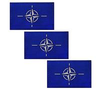 Parche reflectante infrarrojo infrarrojo de la bandera de la OTAN, organización del Tratado del Atlántico Norte Emblema táctico militar Moral decorativas