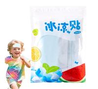 Parche Refrescante - 10 UNIDADES Tela No Tejida Gel De Polímero | Pegatina De Hielo Del Malestar Parche De Gel Frío | Instantáneo Para Fiebre Dolor De Cabeza Recuperación Deportiva Y Uso