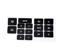Parche reparación Compatible Con A6 C5, 1 Juego De Pegatinas Negras Para El Botón De Control Del Aire Acondicionado Y La Calefacción Del Coche, Embellecedores, Accesorios Mate.