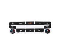 Parche reparación Compatible Con Ford Para S-Max Para Mondeo 1 Pegatina Para Reparación De Botones De Control De Climatización De Aire Acondicionado De Coche, Color Plateado Y Negro.(Black)