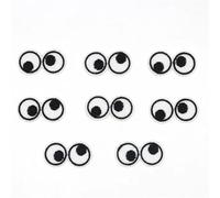 Parche Ropa 8 parches termoadhesivos con forma de ojos for ropa, bordados, en blanco y negro, for zapatos, camisetas, ropa, pegatinas, insignias de rayas, bricolaje.
