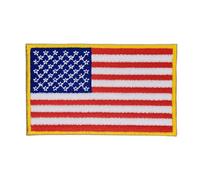 Parche Ropa Termoadhesivo con la Bandera de Estados Unidos y Estados Unidos, Tamaño 8,2 x 5 cm