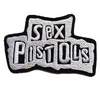 Parche sex pistols blanco negro punk band 7 x 4 cm parche termoadhesivo