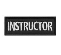 Parche Táctico INSTRUCTOR 5"x2" para Chaleco Militar y Porta Placas Bordado