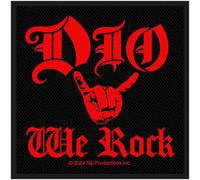 Razamataz Parche tejido con logotipo de Dio We Rock Band Negro Tamaño accesorio
