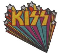 Parche tejido KISS Star Banners para hombre, multicolor, talla única