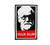 Parche termoadhesivo bordado con el divertido meme de Sigmund Freud