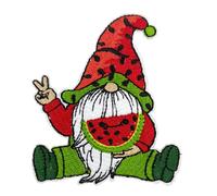 Parche termoadhesivo bordado de gnomo de sand a ReelFun, emblema de verano