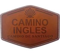 Parche termoadhesivo de piel sintética, diseño de Camino Ingles