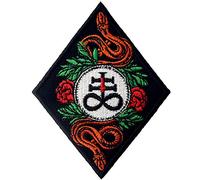 Parche termoadhesivo para la ropa, diseño de La cruz Leviathan Cruz de Satanás