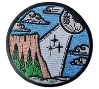 Parche termoadhesivo para la ropa, diseño de Luz de luna y montaña Explora al aire libre