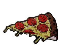 Parche termoadhesivo para la ropa, diseño de Pizza de peperoni Comida rápida italiana