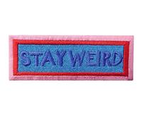 Parche termoadhesivo para la ropa, diseño de Stay Weird