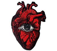 Parche termoadhesivo para la ropa, diseño de Todo ojo que ve en el corazón