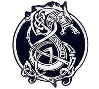 Parche termoadhesivo para la ropa, diseño de Vikingos Berserk El lobo monstruo nórdico de la mitología nórdica