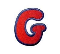 Parche Termoadhesivos Alfabeto/Letra Roja - Parches Termoadhesivos Bordados Aplique Para Ropa, Alfabeto/Letra:Letra G - 6.2x5.3cm