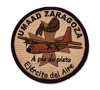 Parche UMAAD Unidades Médicas Aéreas de Apoyo al Despligue Ejército del Aire cierres por contacto 9 cm Bordado (Arena)