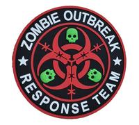 Parche ZOMBIE OUTBREAK RESPONSE TEAM | Parche 3D PVC Scratch Hook&Loop | Pin parche MILITAR táctico para mochila militar | Airsoft, Bandera, broche, outdoor, crossfit, supervivencia | ZOMBIE