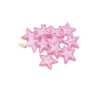 Parches 50 Uds. Apliques De Estrella Cuero Ostentosos 25mm For Sombreros Niña DIY, Pinzas For El Pelo, Accesorios Decoración, Ropa(Rose Red)