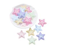 Parches 50 Uds. Apliques De Estrella Cuero Ostentosos 25mm For Sombreros Niña DIY, Pinzas For El Pelo, Accesorios Decoración, Ropa(Multicolor)