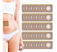 Parches Abdominales Adhesivo Orgánico Anti-Manchas 50 Piezas | Pegatinas Portátiles De Ombligo Para Mujeres, Adultos, Estómago, Abdomen, Diario, Nocturno, Viaje, Parche 50 Piezas