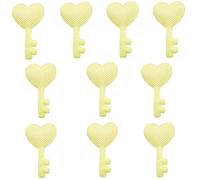Parches acolchados para llaves de corazón de dibujos animados, hechos a mano, accesorios para el cabello, bonitos pasadores para el cabello