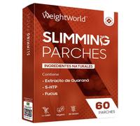 Parches Slim Patch, 60 Parches - Pack con Extracto de Guaraná, 5 HTP y Fucus - Para Aplicar en Vientre, Piernas, Glúteos, Abdomen, Cintura - Apto para Pieles Sensibles, 2 Meses de Suministro