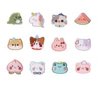 Parches adhesivos de tela de animales, parches de reparación para ropa, bolsas y sombreros, decoración ideal para entusiastas de las manualidades, paquete de 12 suministros de costura