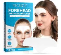 Parches Antiarrugas 12P, Parches Silicona Antiarrugas Cara, Natural Con Aloe, Colágeno y Vitamina E,Tratamiento de Arrugas en la Frente
