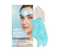 Parches antiarrugas con colágeno, suavizar e hidratar las arrugas durante la noche, cinta facial de colágeno contra las arrugas, cinta de estiramiento facial CollagenForeheadPatch