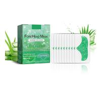 Parches antiarrugas para la frente, 10 unidades, parches antiarrugas de lavanda que suavizan las líneas finas y las arrugas con colágeno, ácido hialurónico y extracto de perla (aloe)