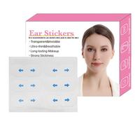 Parches auriculares invisibles: construcción flexible de polímero transparente, pegatinas discretas para teñir, ayuda a la alineación de los contornos, control estético de colocación de oídos