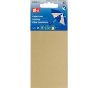 Parches autoadhesivos de nailon, 14 x 6.5 cm, reparación de ropa, tiendas de campaña, color beige
