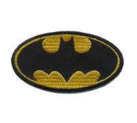 Parches - Batman 'Logo' - amarillo - 7,8 x 4,3 cm - termoadhesivos bordados aplique para ropa