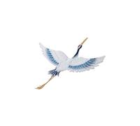 Parches bordados 1 par de parches bordados grulla for ropa cosida Parch 12 cm x 15 para Bricolaje(A type)