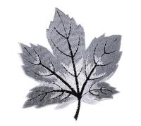 Parches bordados 10 Uds. Parche de arce bordado for planchar y coser, insignia hoja for ropa vaquera, mochila, abrigos, pegatinas for gorra Diy para Bricolaje(No3 Yellow)