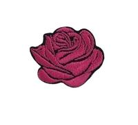 Parches bordados 10 unidades de parches de hierro bordados de flores rosas pequeñas Multicolor for pegatina for ropa en camiseta, apliques a rayas, accesorios for ropa para Bricolaje(Rose)