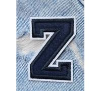 Parches Bordados 2 parches de letras for planchar en ropa, DIY con nombre, chaqueta, mochila, apliques del alfabeto, 5, cm(Z)